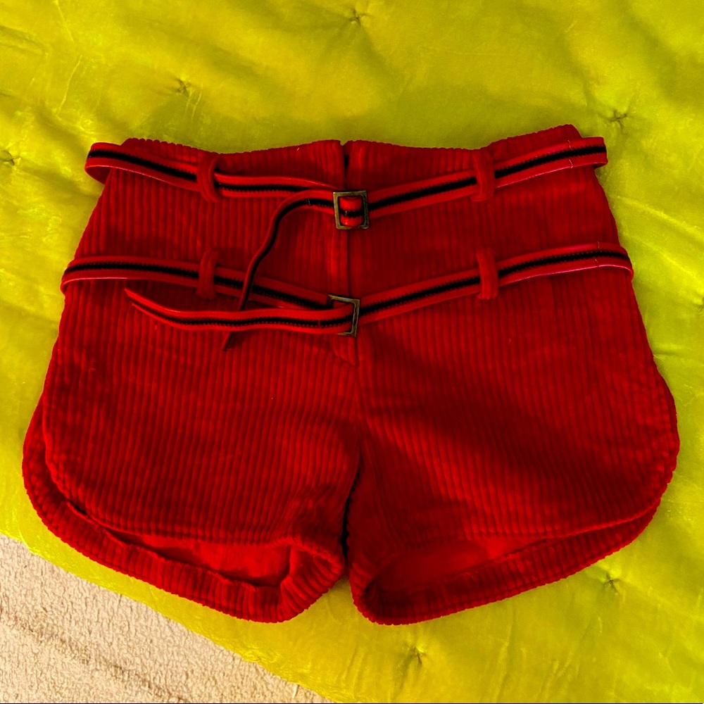 Versus Versace corduroy high waist shorts - 24